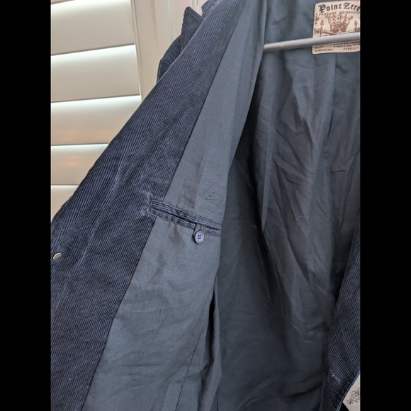 NWT Men's Point Zero Navy Corduroy Blazer Size Medium - Picture 4 of 14